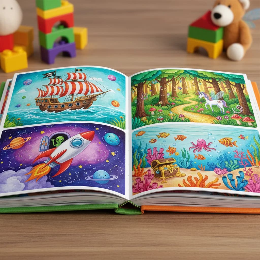 Different story themes available in Askie bedtime stories